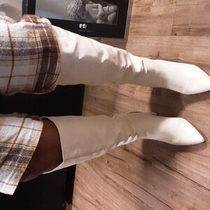 Light Beige cream boots